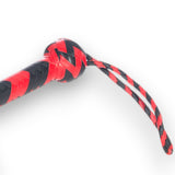 Long Handle Leather Cat-O-Nine Tails Red &