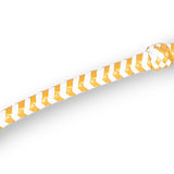 Fork Tongue Leather Tail Whip Gold &