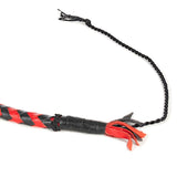 Leather Single Tail Whip Red &
