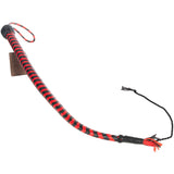 Leather Single Tail Whip Red &
