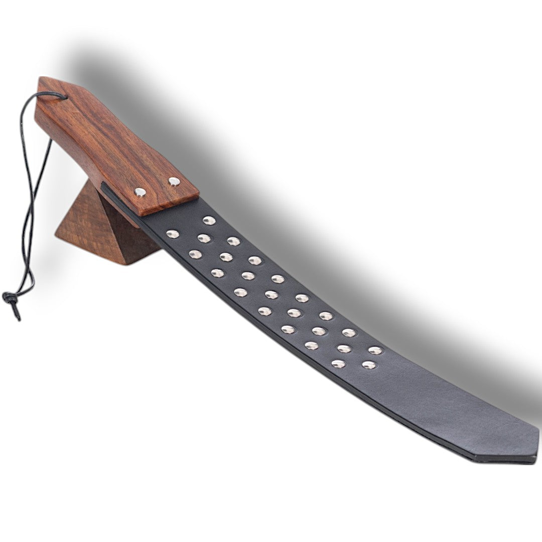 Wood Handle Studded Leather Tawse