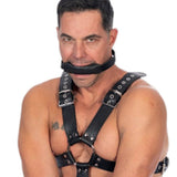 Black Leather Banana Shaped Gag