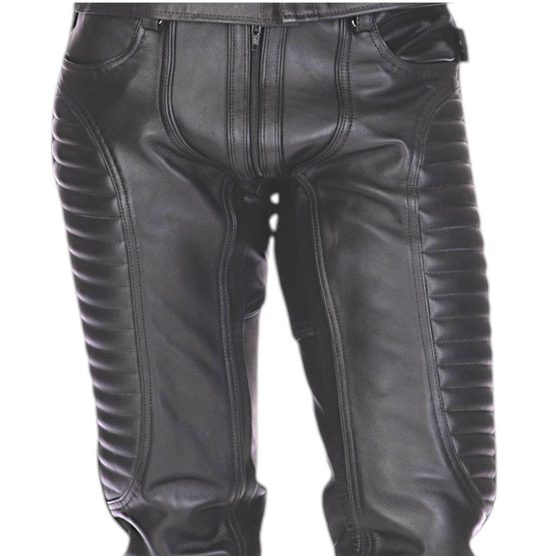 Liberation-X Leather Biker Jeans