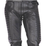 Liberation-X Leather Biker Jeans