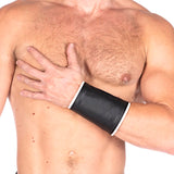 Leather Gauntlet Wallet White Trim