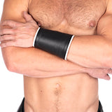 Leather Gauntlet Wallet White Trim