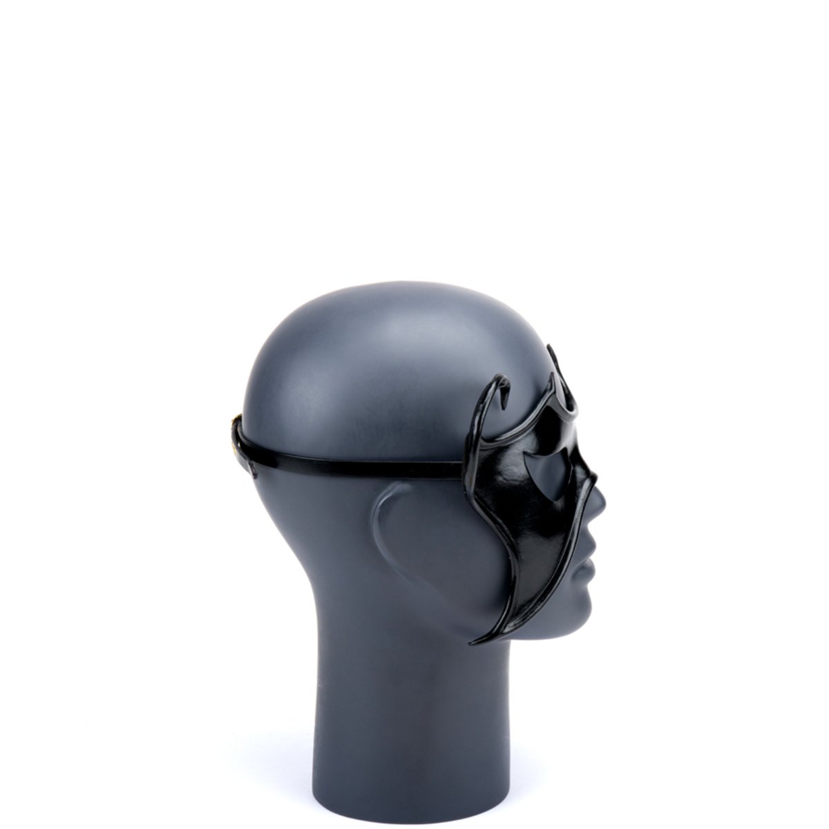 Cecilio Leather Designs Lord Of Darkness Mask - Black