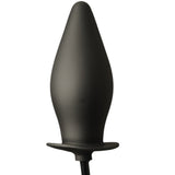 Butt Plug - Medium Inflatable Black  Butt Plug