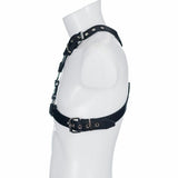 Soft Leather Male Upper Body De Luxe Harness M2O
