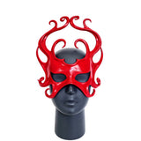 Cecilio Leather Designs Medusa Mask - Red