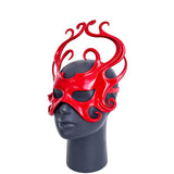 Cecilio Leather Designs Medusa Mask - Red