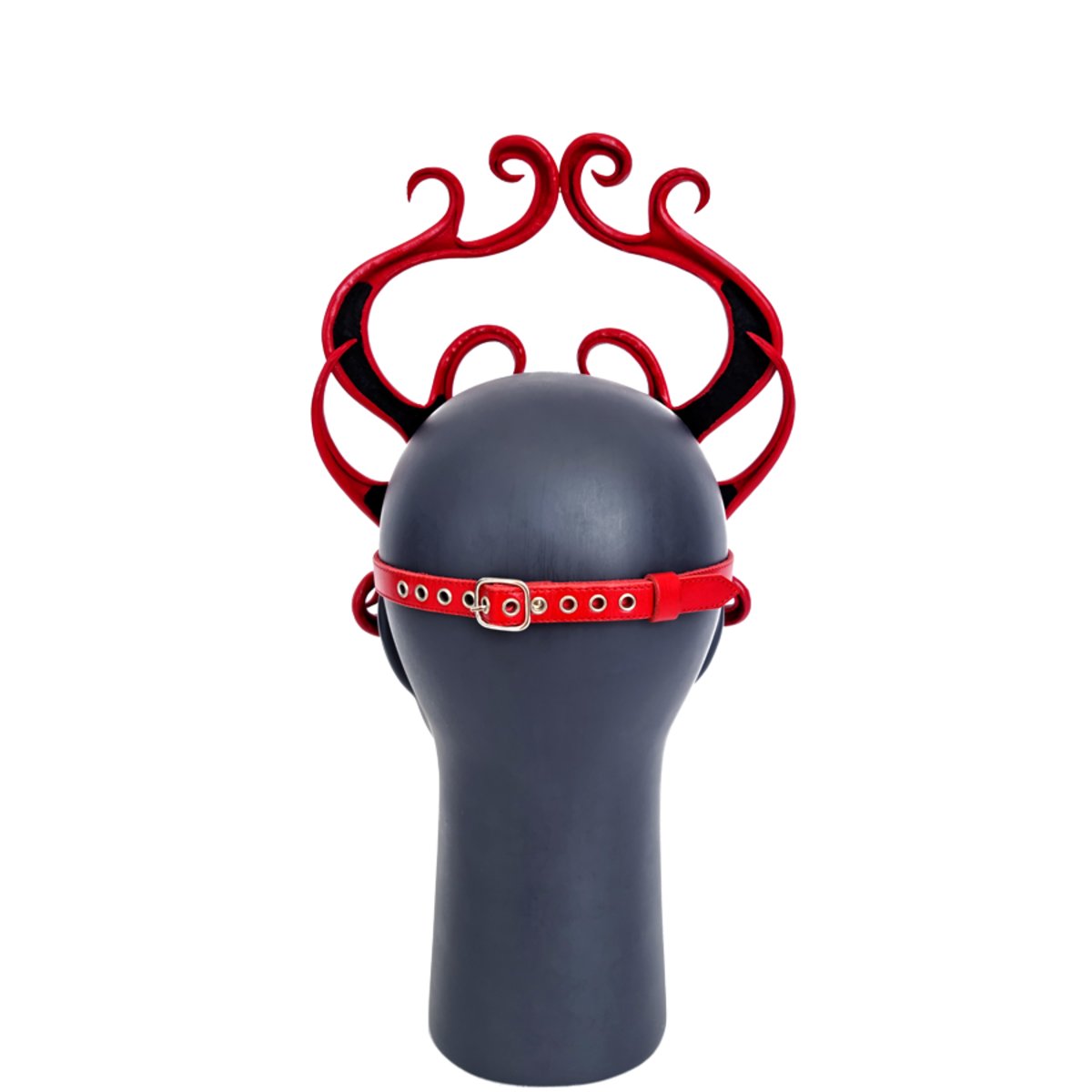 Cecilio Leather Designs Medusa Mask - Red
