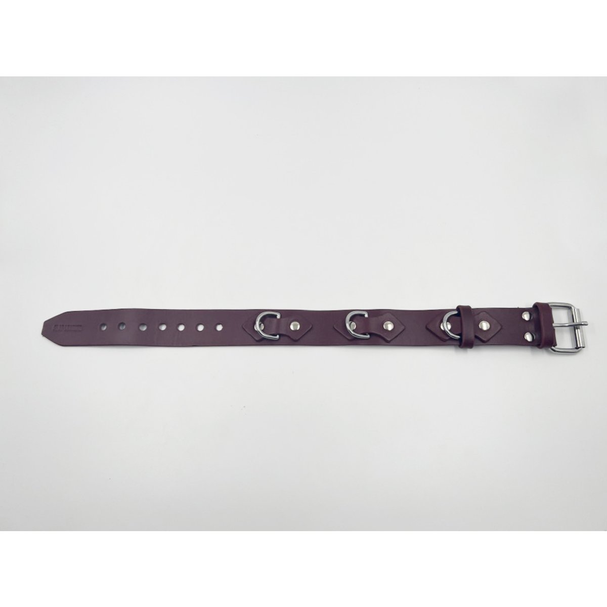 38mm Wide Strap Neck Collar With D Ring-Unlined Raw (M2O)