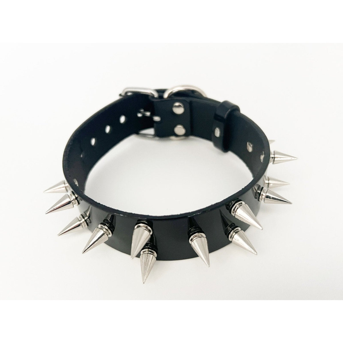 38mm Collar Large Spikes Unlined Raw