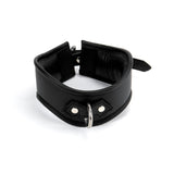 Curved D-Ring Collar M/L Padded & Black Leather Lined