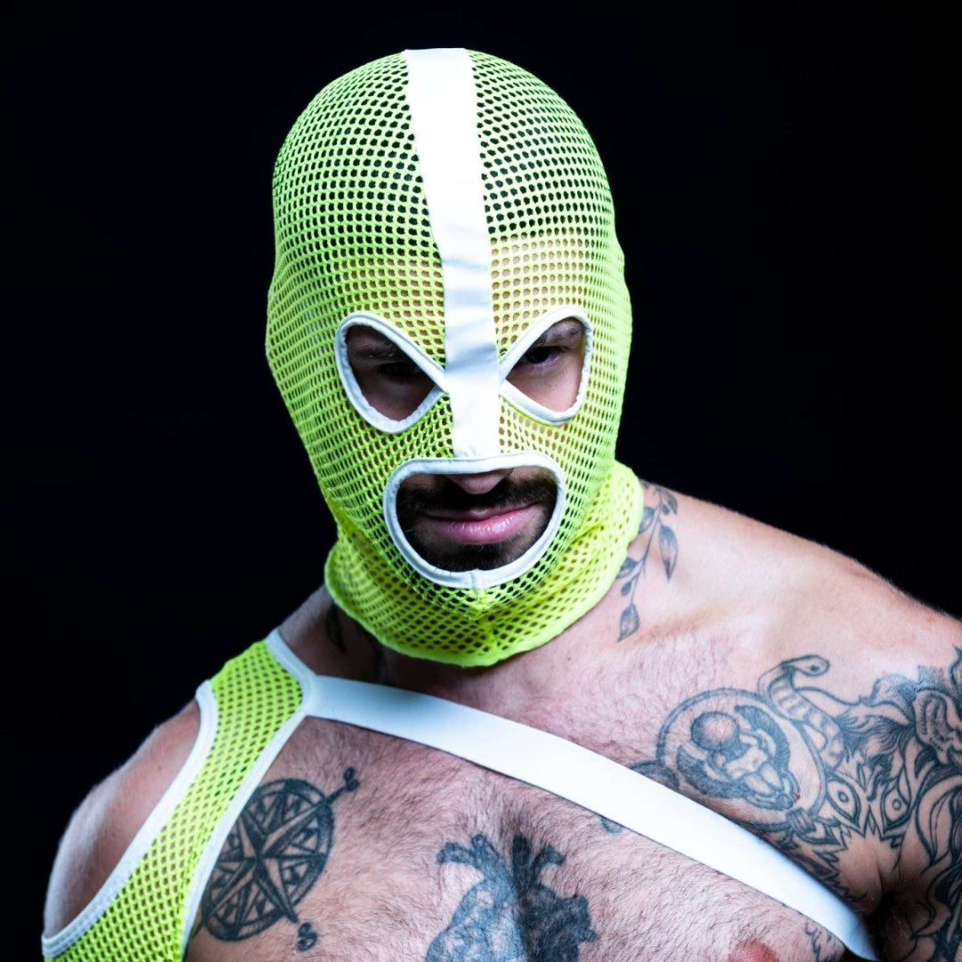 TOF Neon Mesh Hood  Yellow One Size