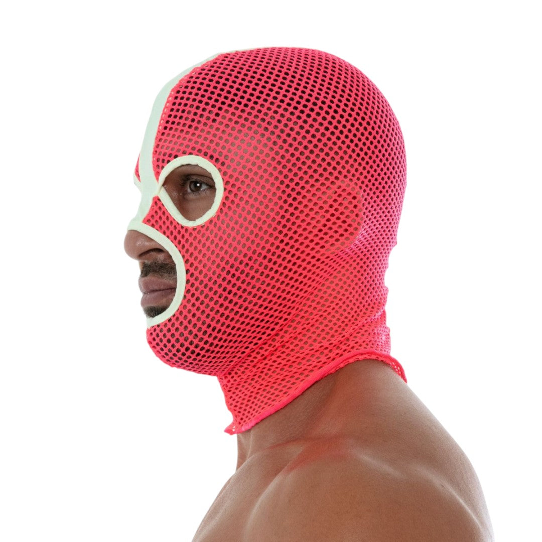 TOF Neon Mesh Hood  Pink