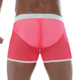 Neon Mesh Shorts-Pink