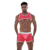 Neon Mesh Shorts-Pink