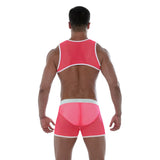 Neon Mesh Shorts-Pink