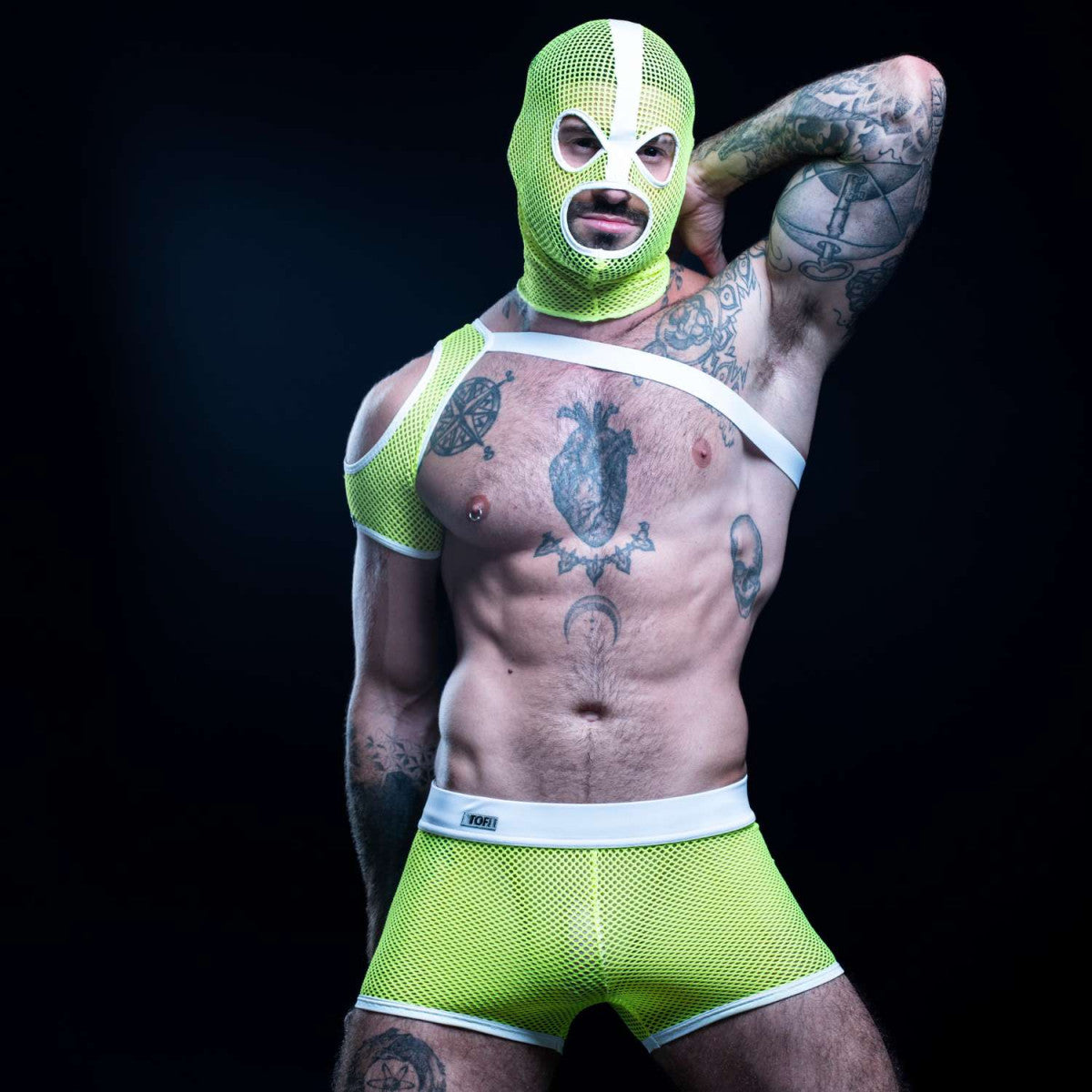 TOF Neon Mesh Shorts -Yellow