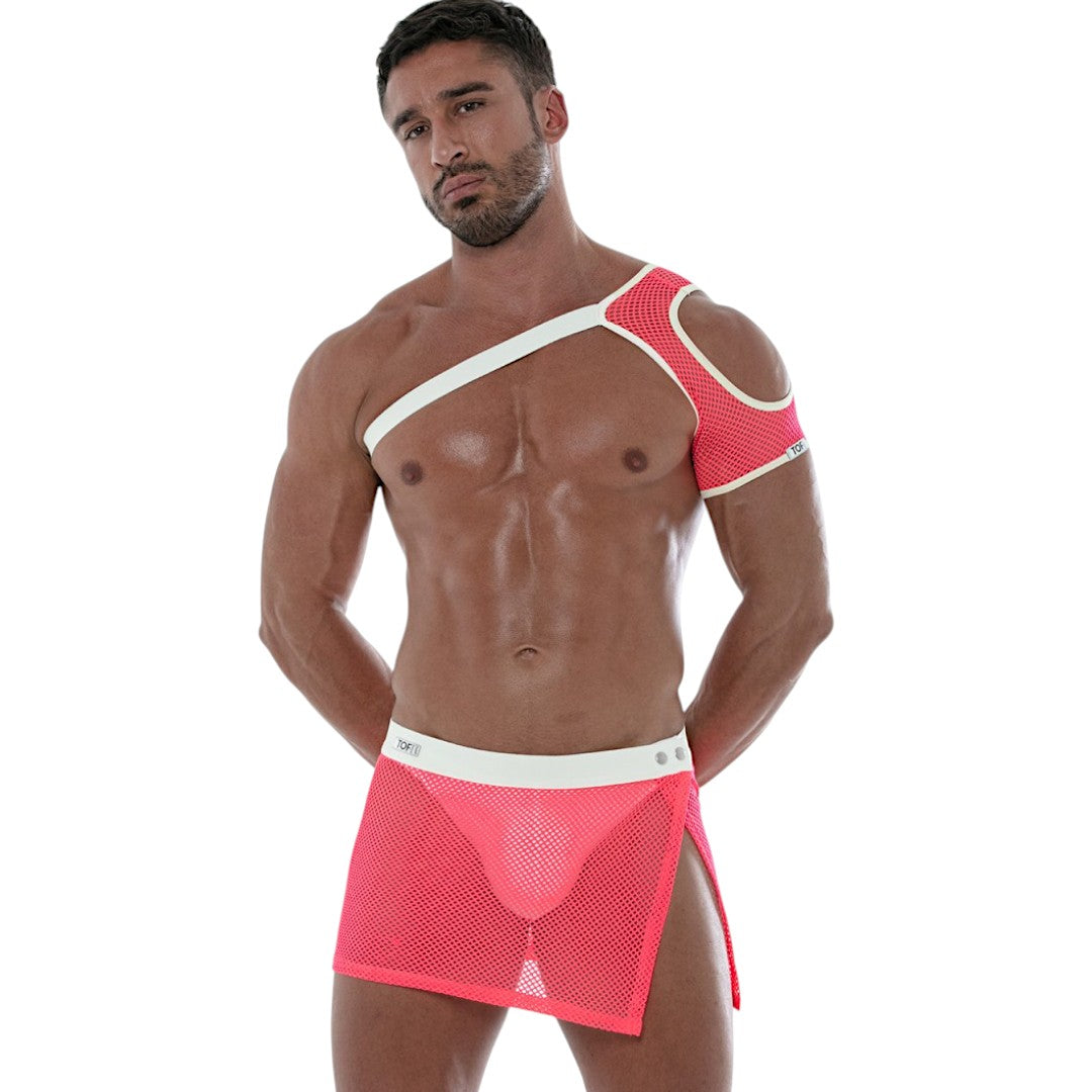 Neon Mesh Shoulder Harness Pink
