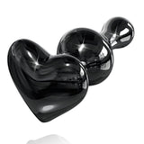 Icicles Glass Wand Dildo - Black