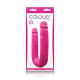 Colours DP Pleasures Pink Double Ended Dildo