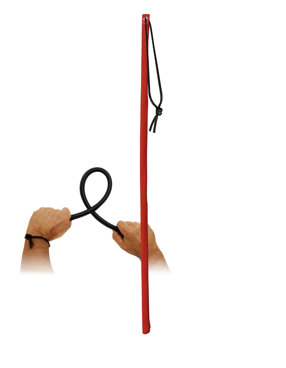 Leather "Flex" Cane Red