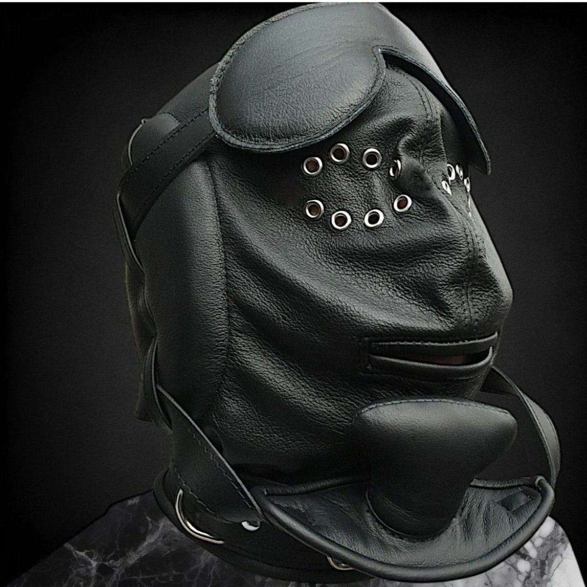 Deluxe Leather Mask Lockable
