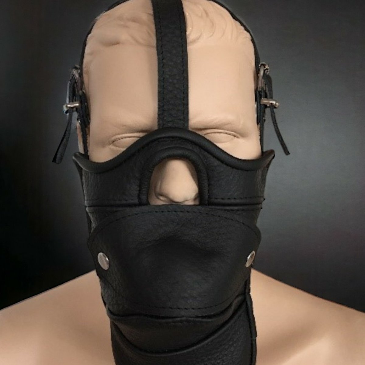 Leather Mask W/ Mouth Gag