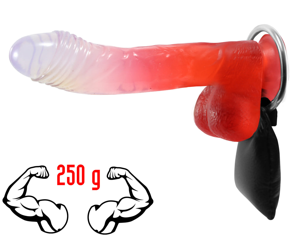 Single Cock Ring With Weight Sack