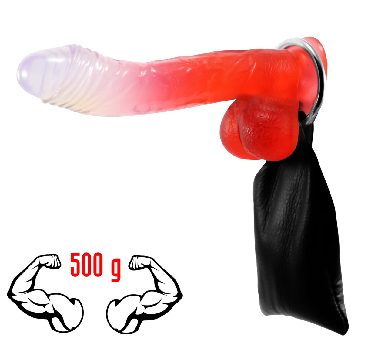 Single Cock Ring With Weight Sack
