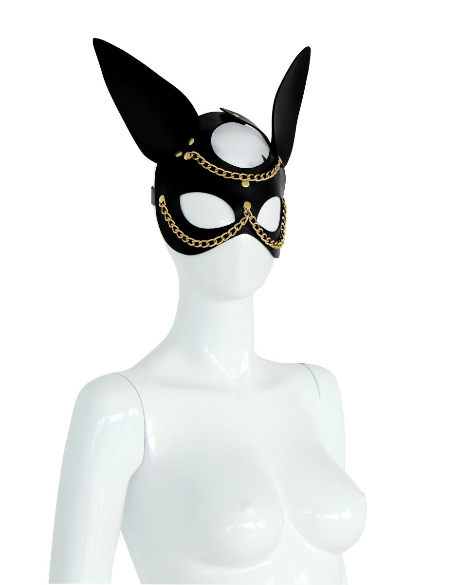 Leather Couture Bunny Mask