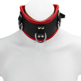 Posture Collar M/L Padded & Red Leather Lined