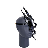Cecilio Leather Designs Phantom Wave Mask- Black
