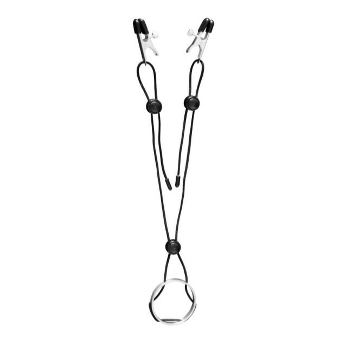 Adjustable Rubber Harness Nips & Cock Ring