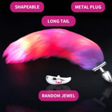 Light-up Tail with Steel Butt-Plug  Pink