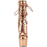 Adore-1043 Rose Gold Metallic Ankle Boot