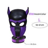 Puppy Hood & Collar Purple