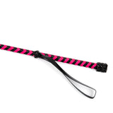 Riding Crop Leather Black/Pink
