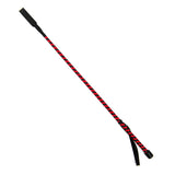 Riding Crop Leather Black/Red