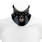 Posture Diamante Padlock Collar