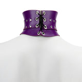 Posture Leather Love Trap Collar Purple Round