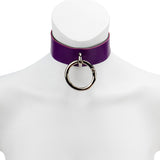 Choker-Leather Love Trap Round