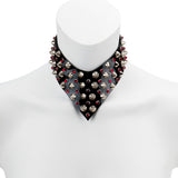 Necklace - Studs and Diamonds PVC