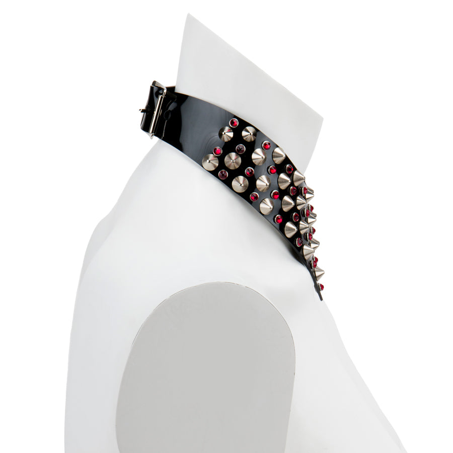 Necklace - Studs and Diamonds PVC