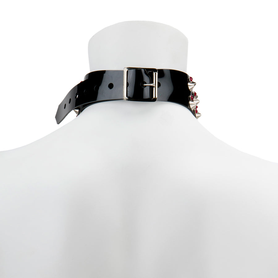 Necklace - Studs and Diamonds PVC
