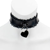 Choker-Lace Trimmed Padlock