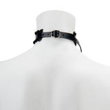 Choker-Lace Trimmed Choker With Ring